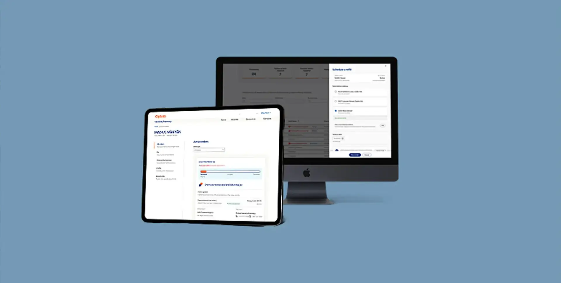 Hero mockup of the project on desktop and mobile